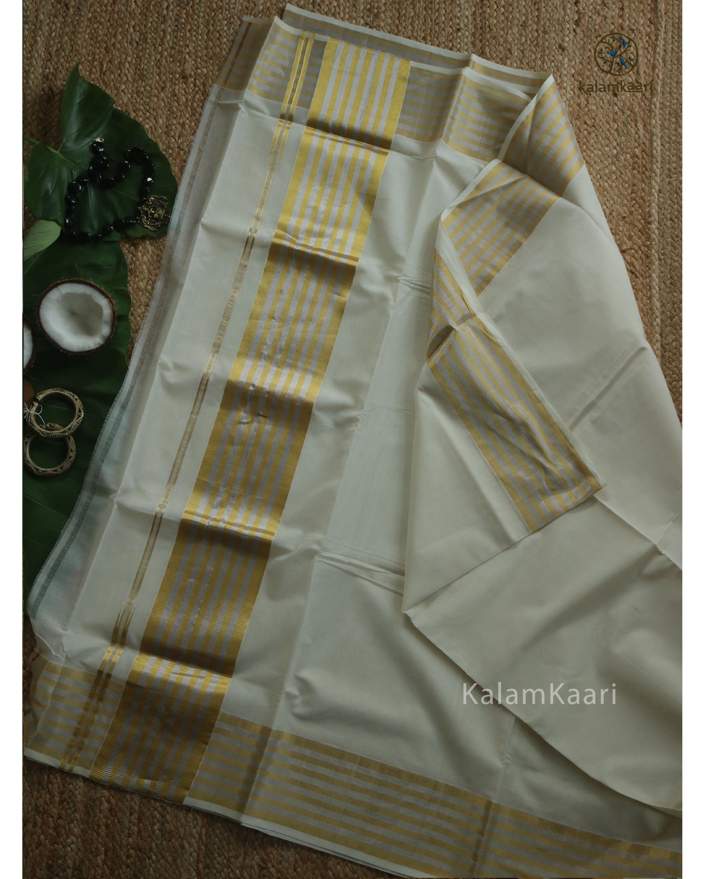 5" SILVER AND GOLD ZARI BORDER