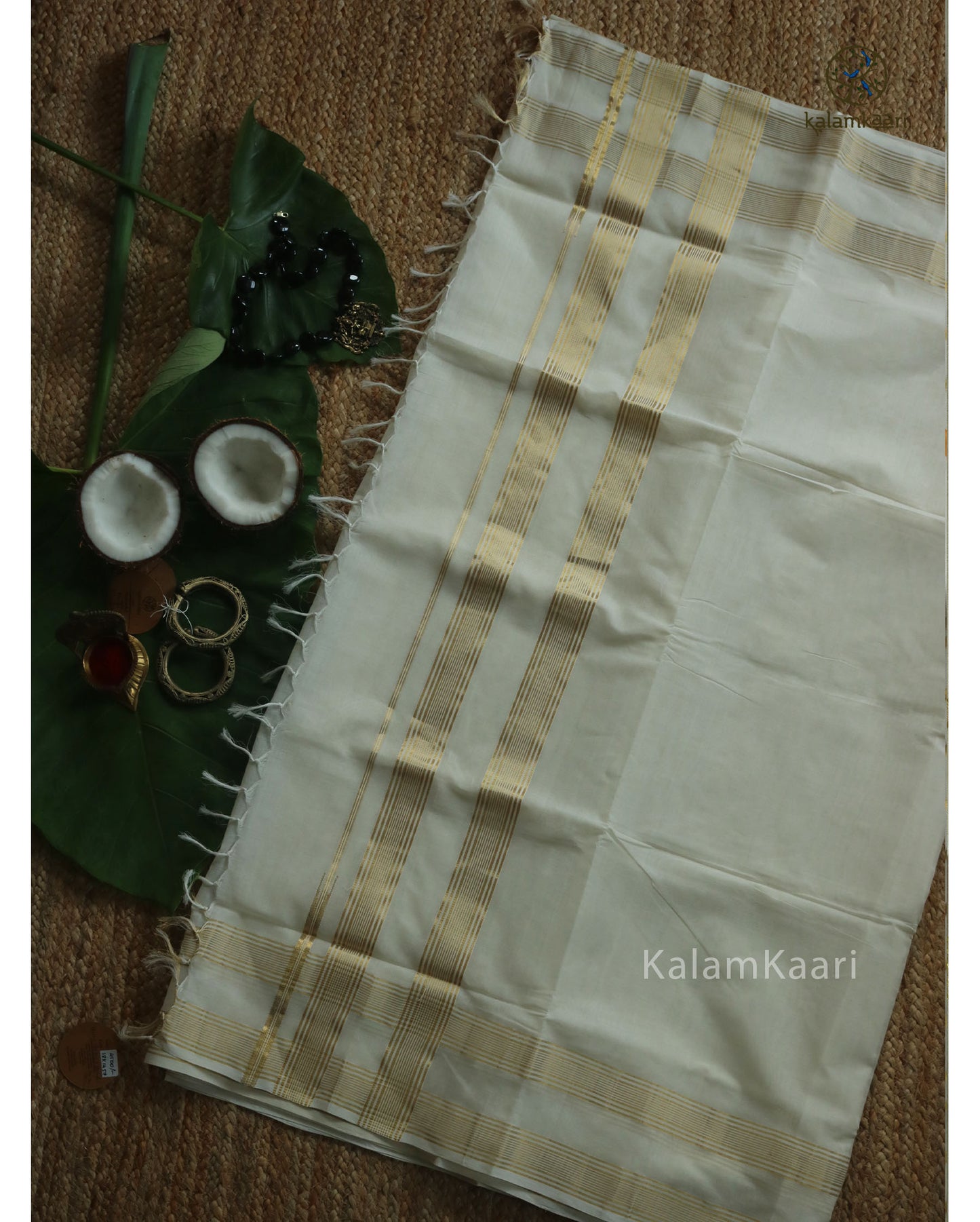 HEERA STRIPES 2 BORDER KASAVU SAREE