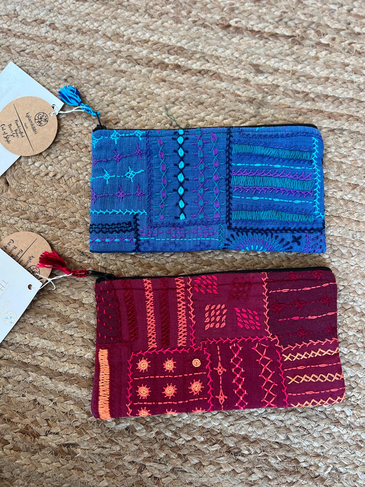 LAMBANI WOMEN EMBROIDERED POUCH