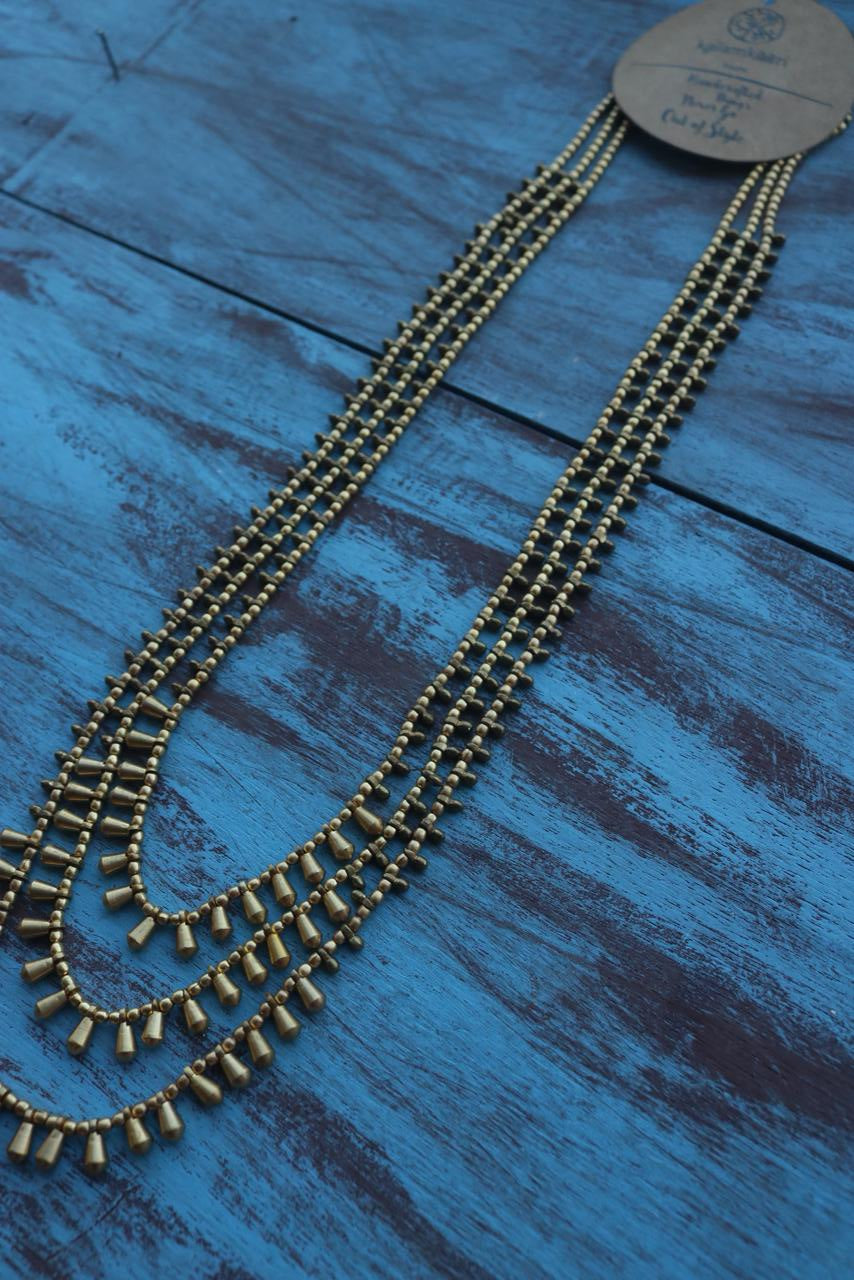 3 LAYER BRASS NECKPIECE