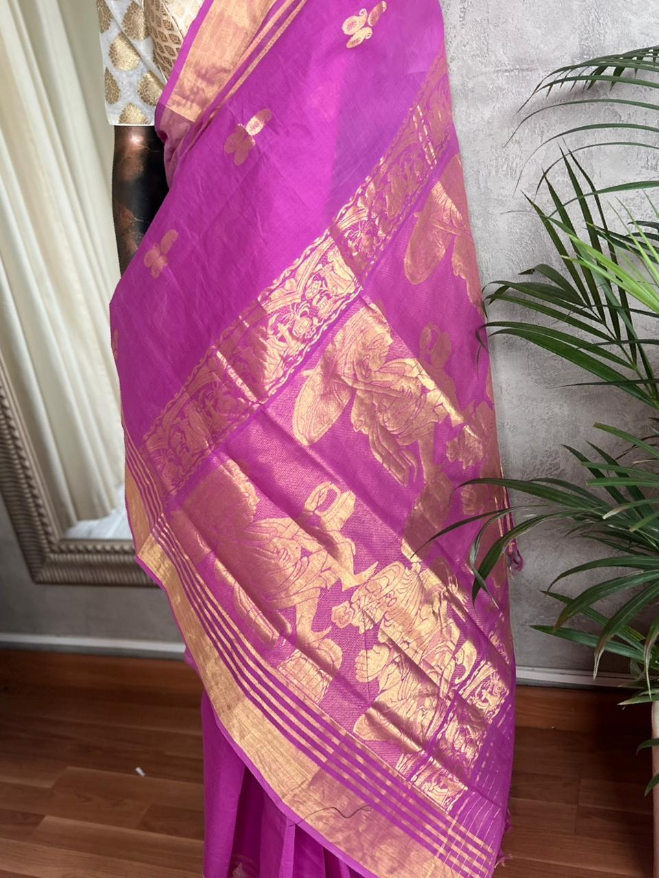 MAHABALI _VAMANAN KASAVU SAREE