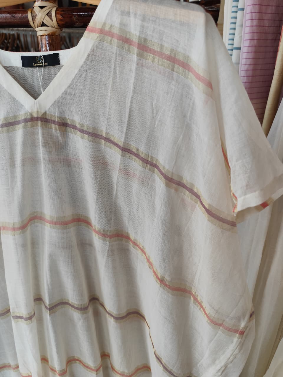 Kasavu Kaftan Dress ( Kaithari Onam)