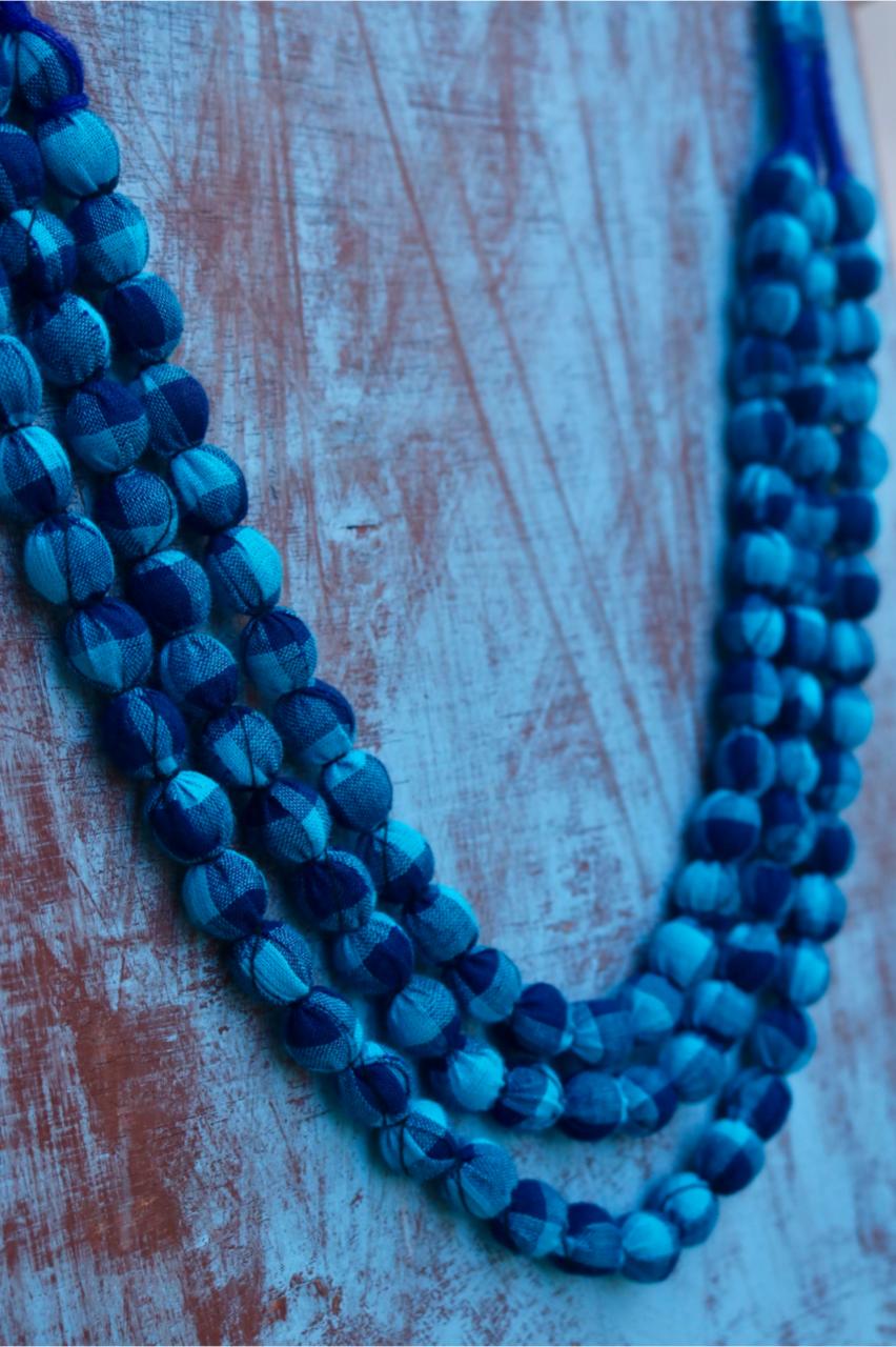 3 LAYER BEADED FABRIC MAALA