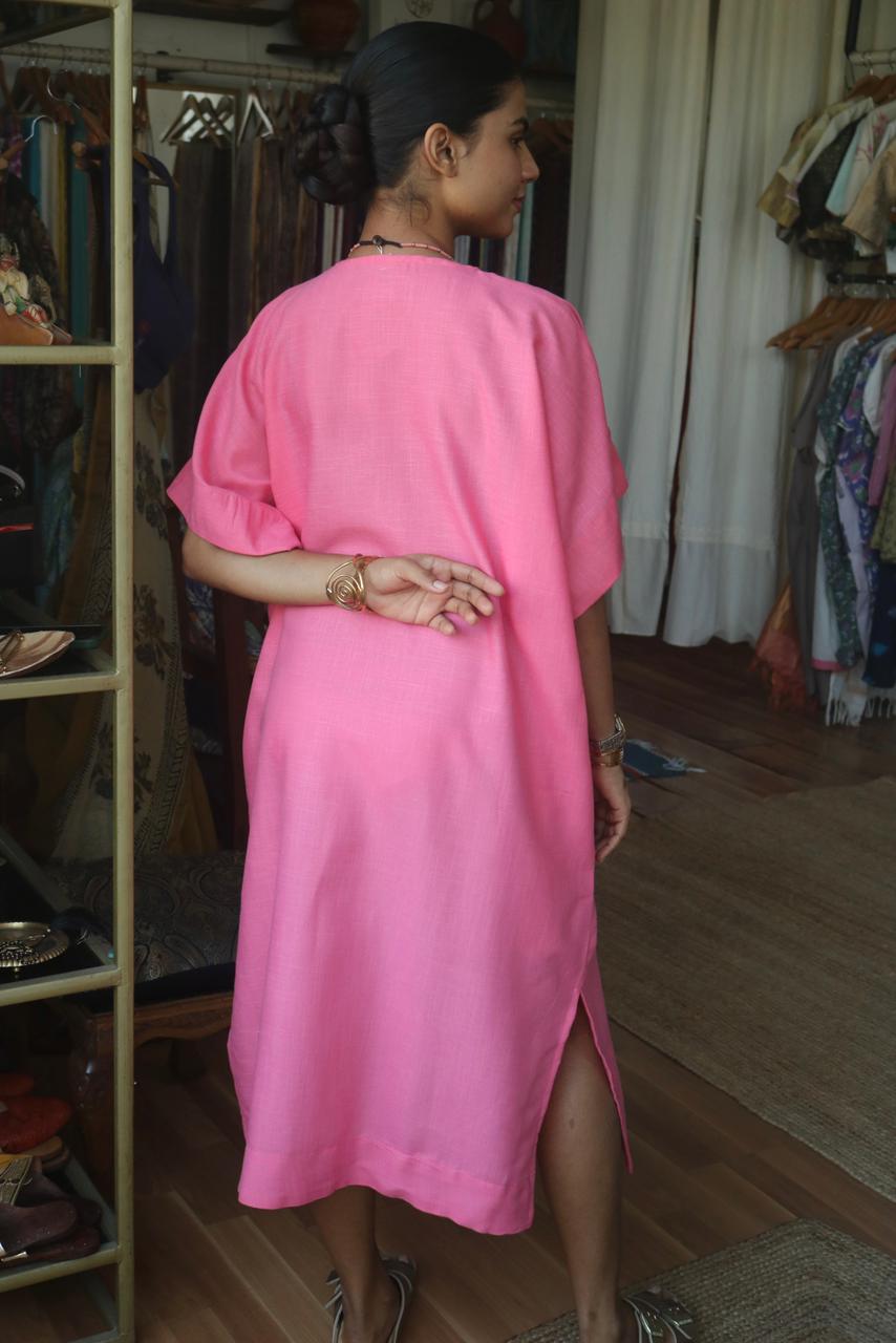 COTTON LINEN KAFTAN