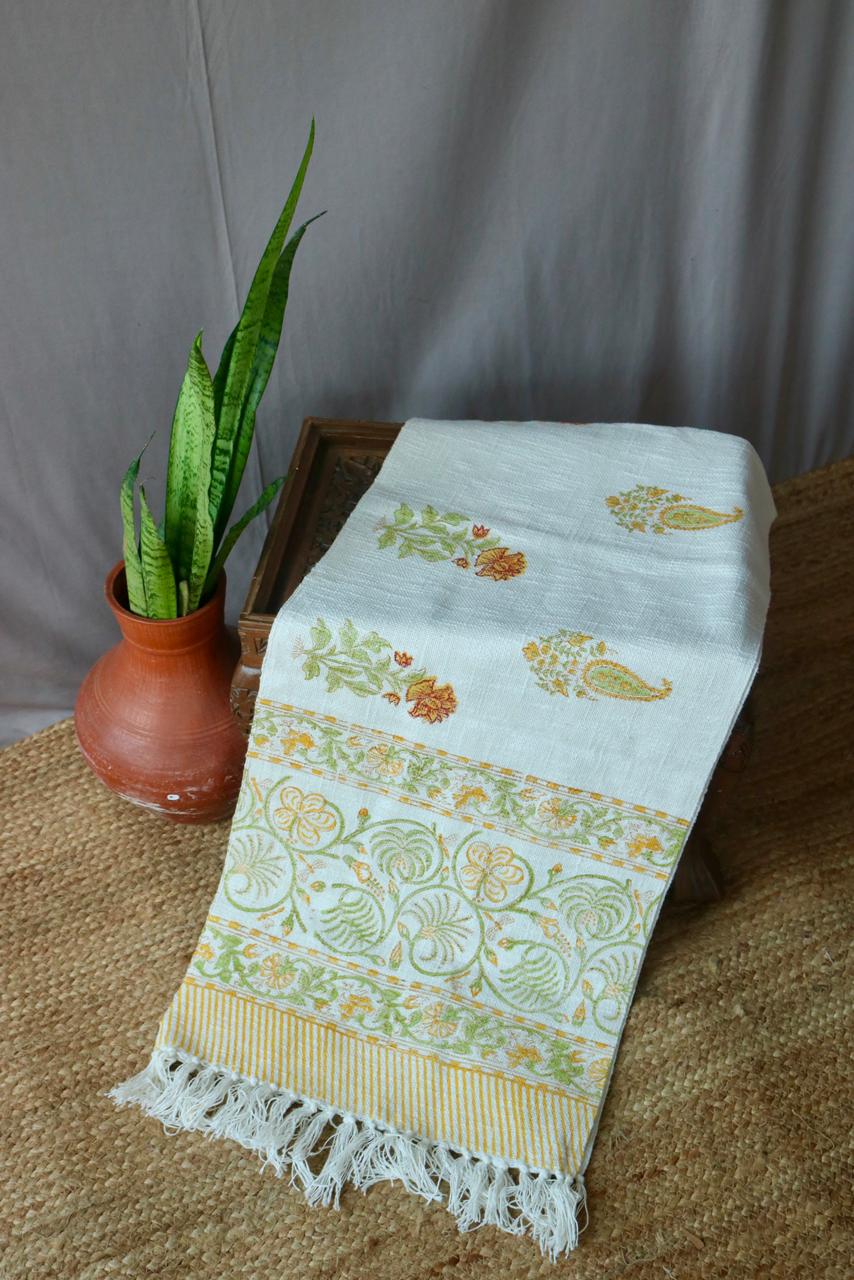 Blockprinted Table Runner-cotton