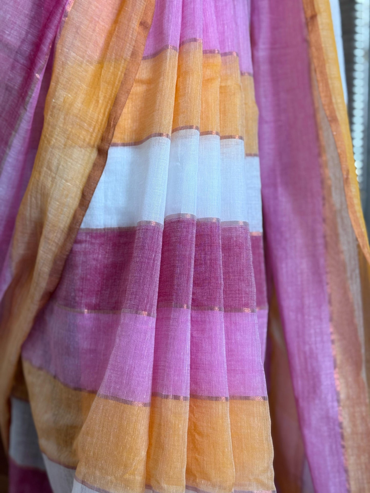 BENGAL COTTON SAREE-MULTICOLOR