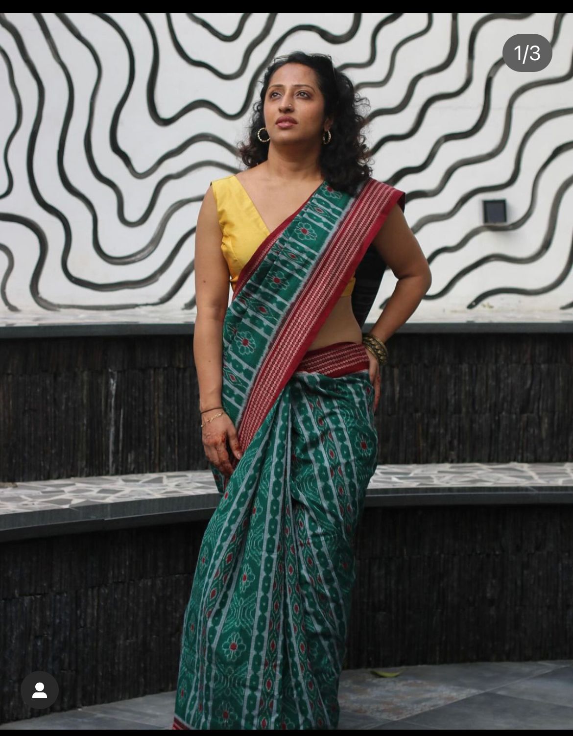 Nabakothi Orissa Cotton Ikat Saree