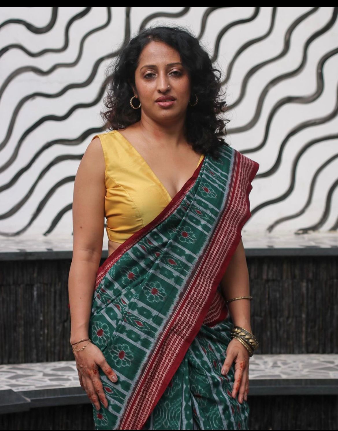 Nabakothi Orissa Cotton Ikat Saree