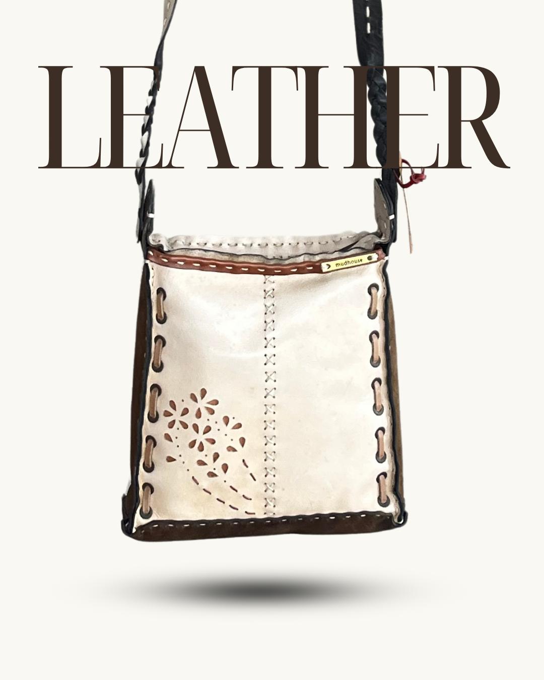 Leather sling bag _