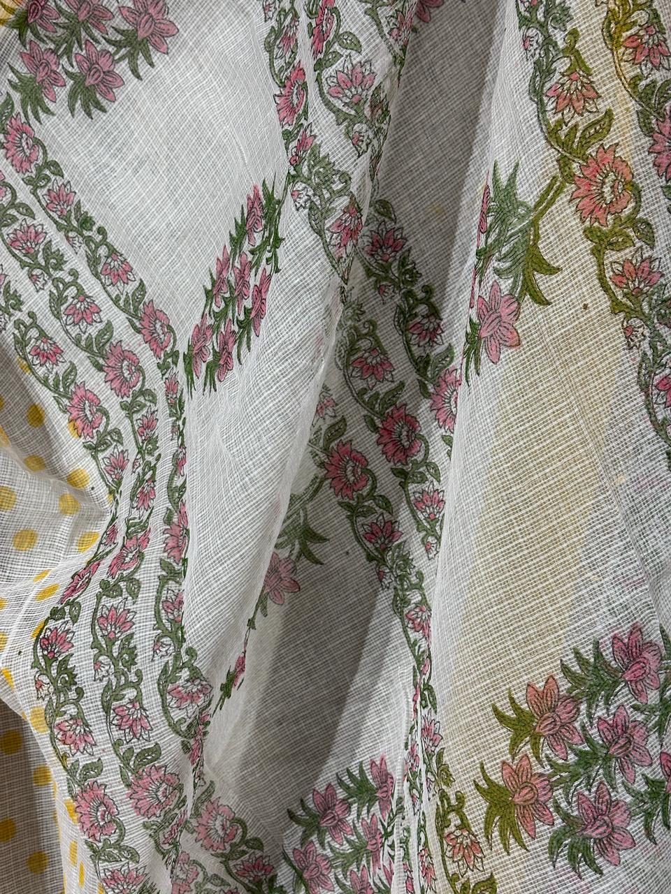 HAND BLOCK PRINTED KOTA SAREE