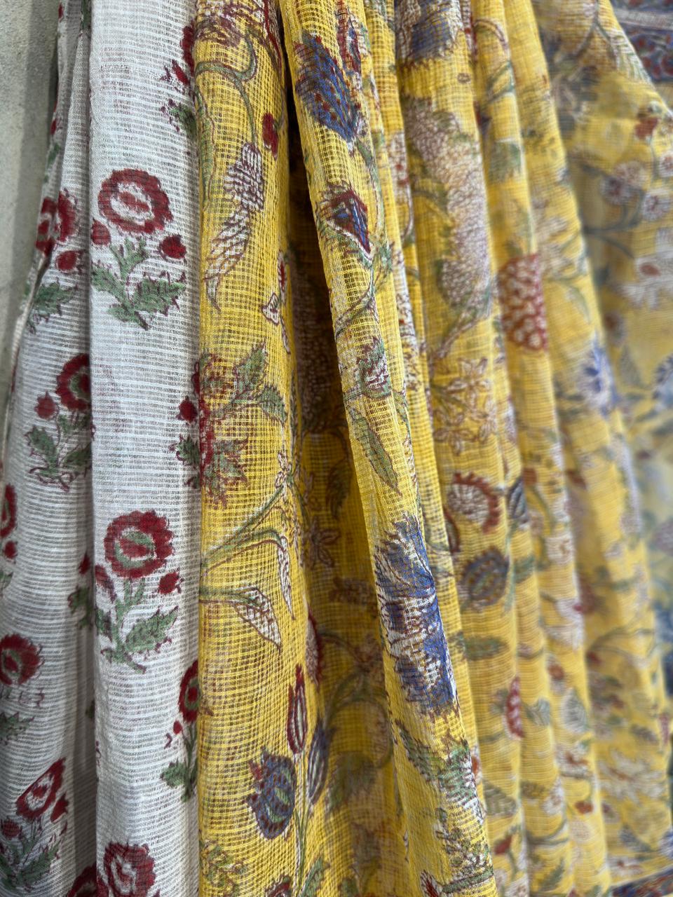 HAND BLOCK PRINTED KOTA SAREE