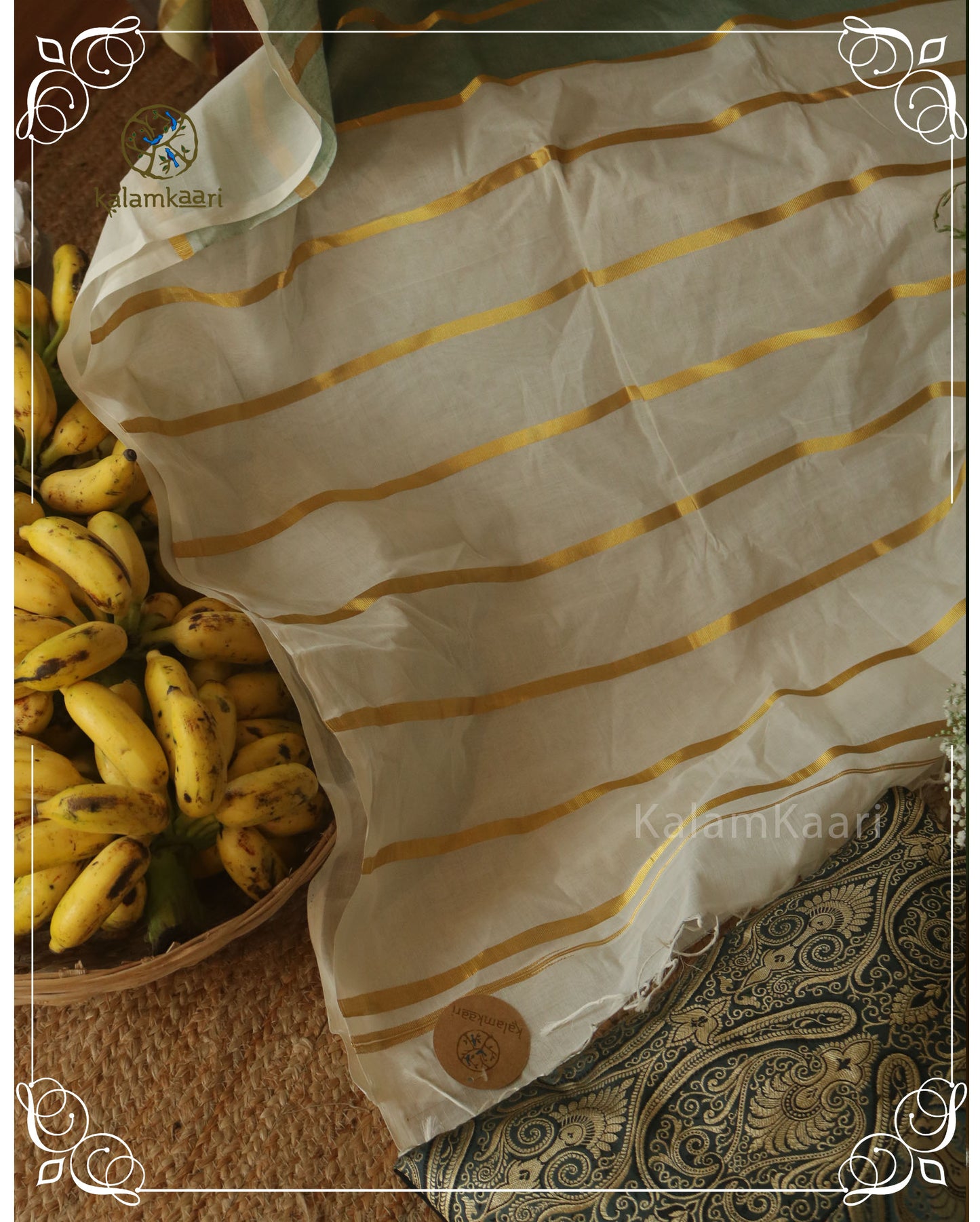 Casatta Kasavu Saree (Kaithari Onam)