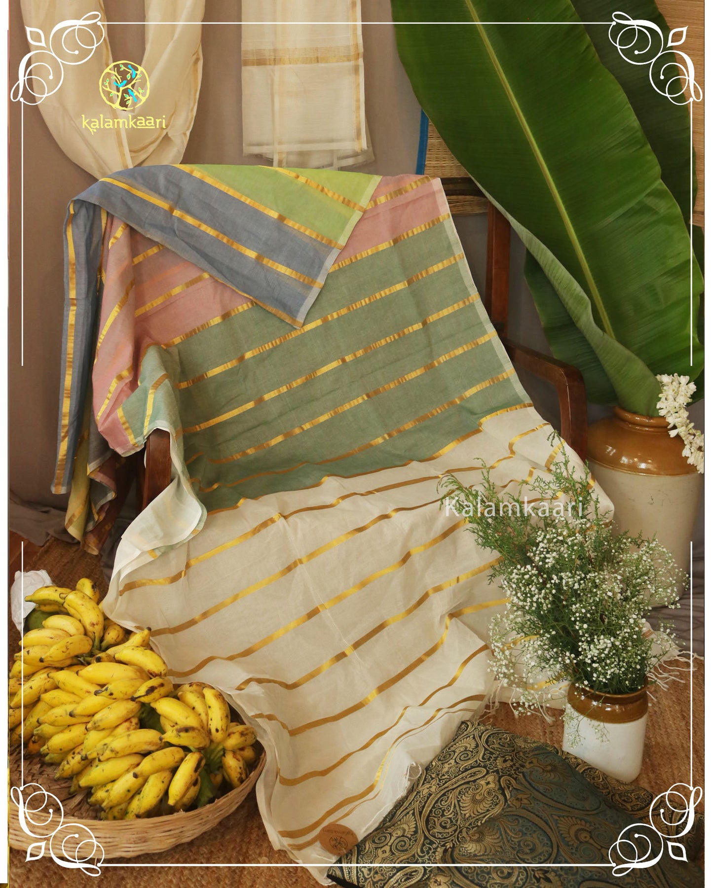 Casatta Kasavu Saree (Kaithari Onam)