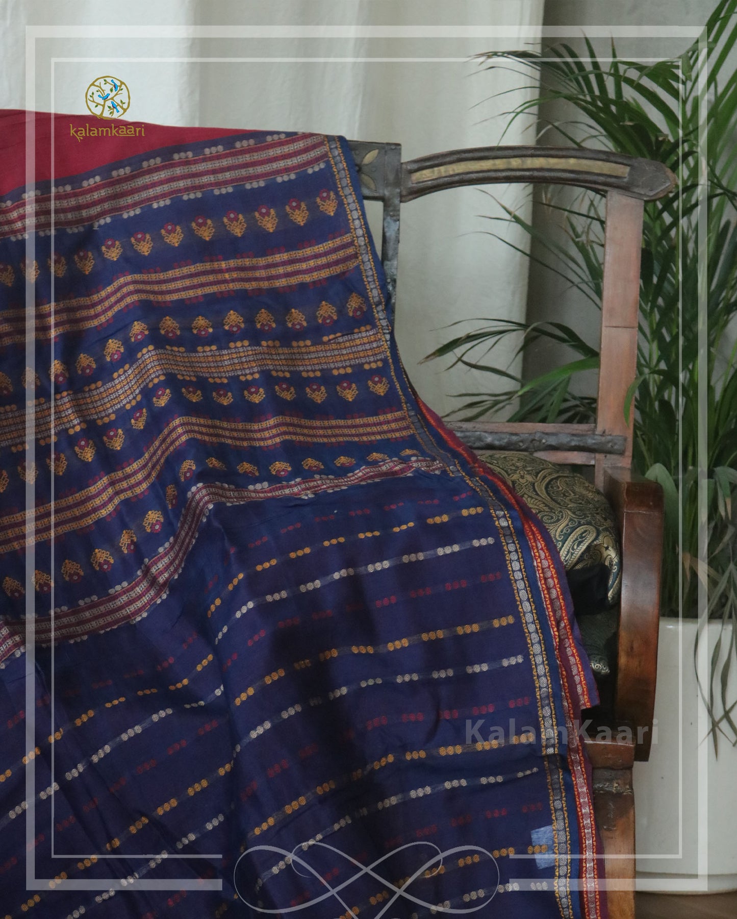 Woven cotton saree (RELOVE)