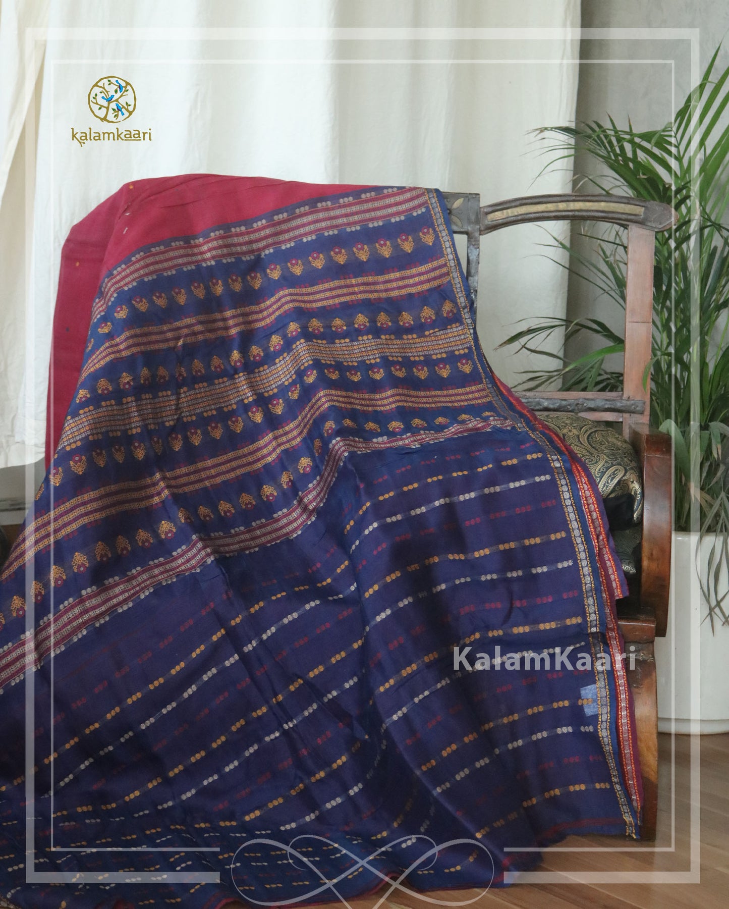 Woven cotton saree (RELOVE)