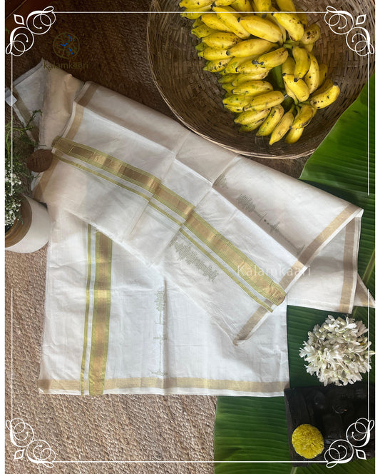 Handloom Set mund (Kaithari Onam)
