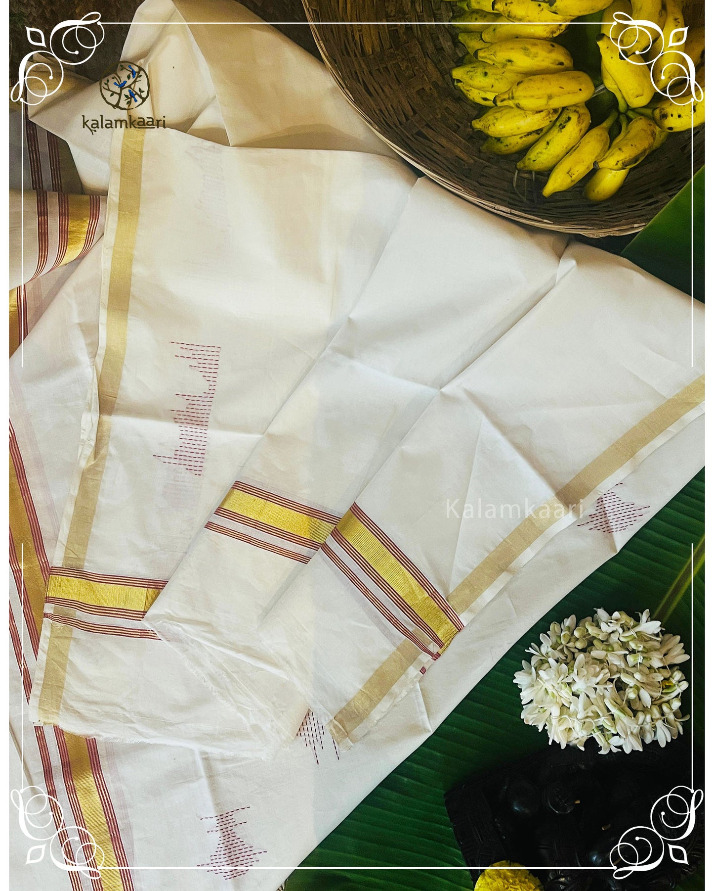 Handloom setmund (Kaithari Onam)
