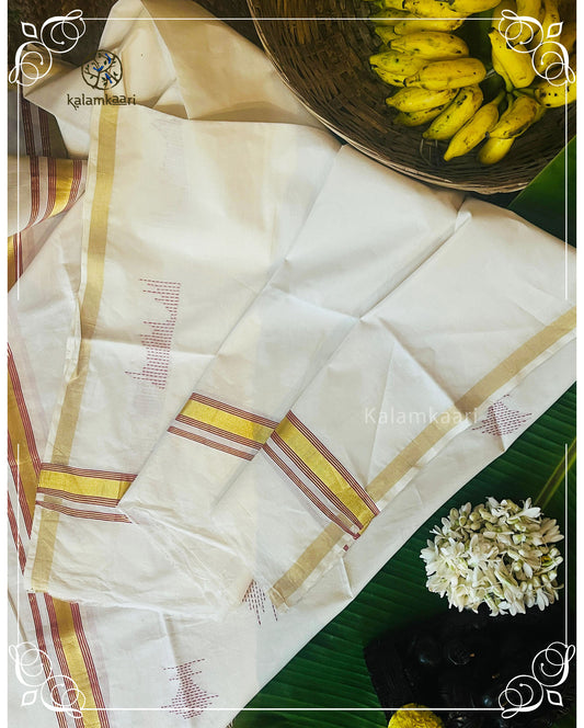 Handloom setmund (Kaithari Onam)