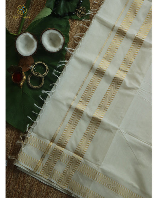 HEERA STRIPES 2 BORDER KASAVU SAREE