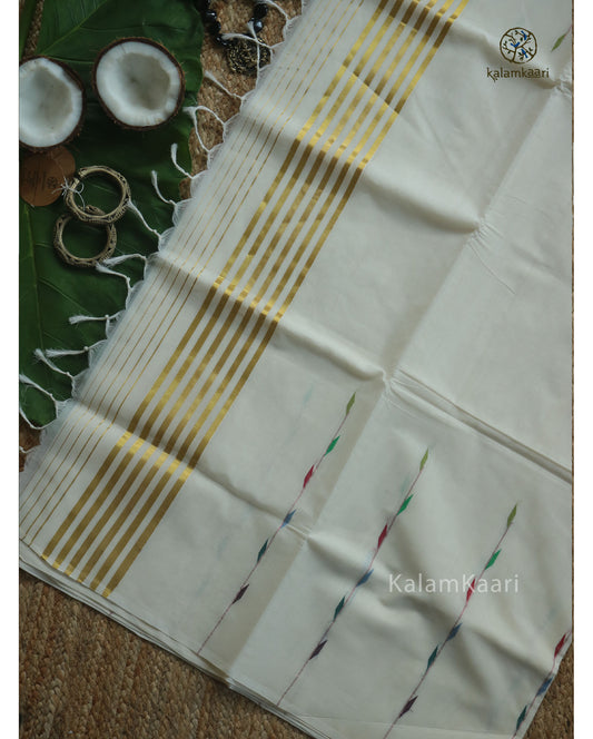 VALLY BUTTA MULTI COLOUR KASAVU SAREE