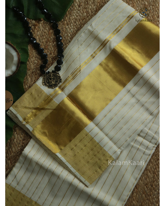4*4STRIPES KASAVU SAREE