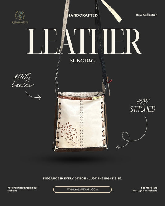 Leather sling bag _