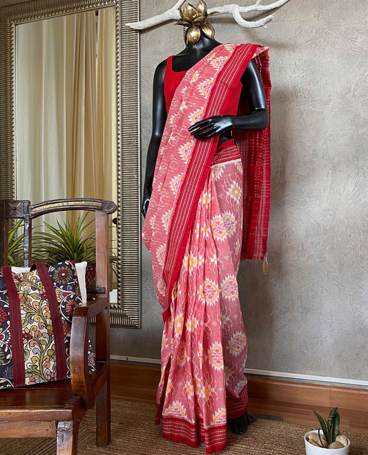 Sambalpuri ikat cotton saree