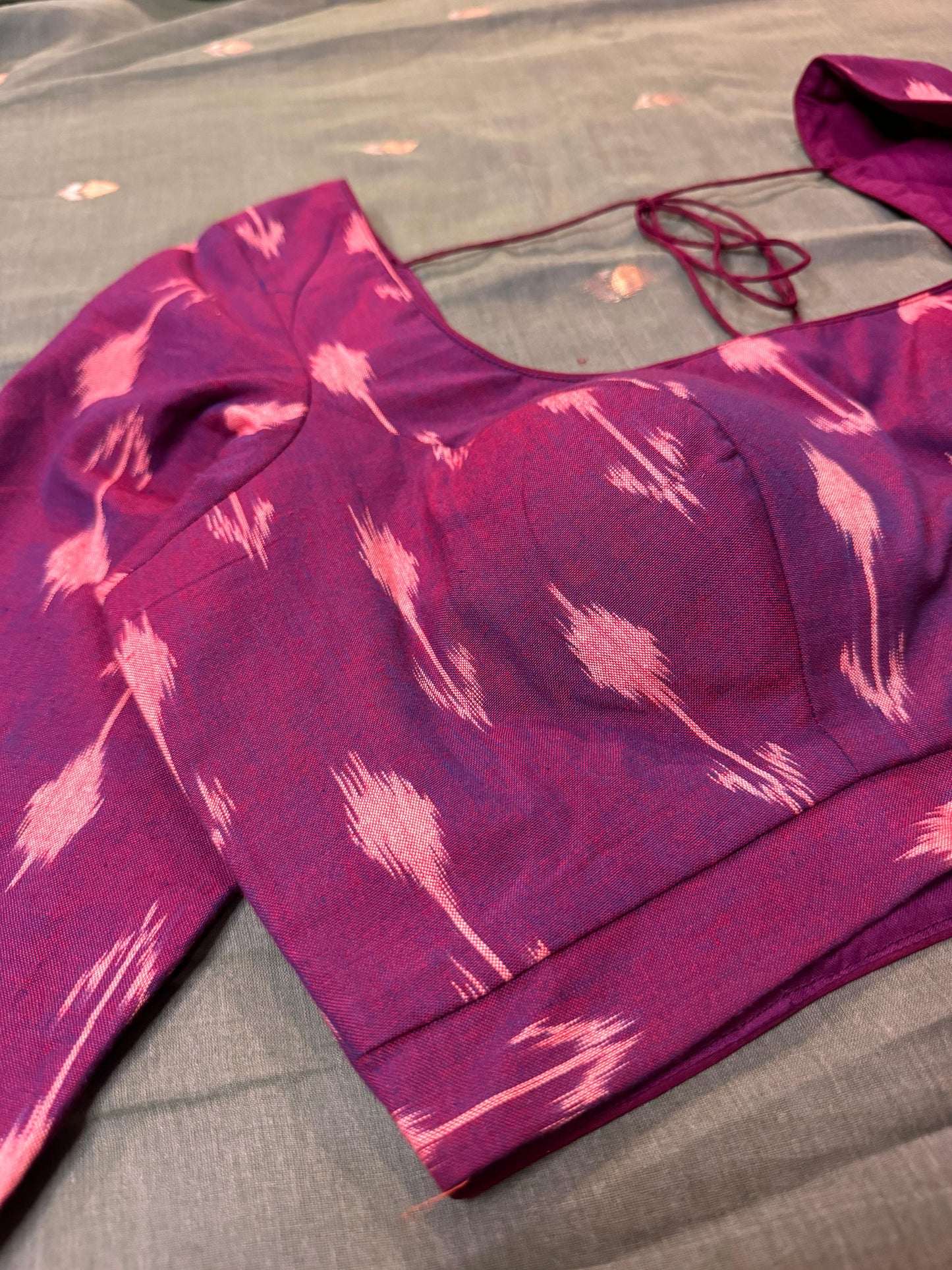 PURPLE IKKAT BLOUSE