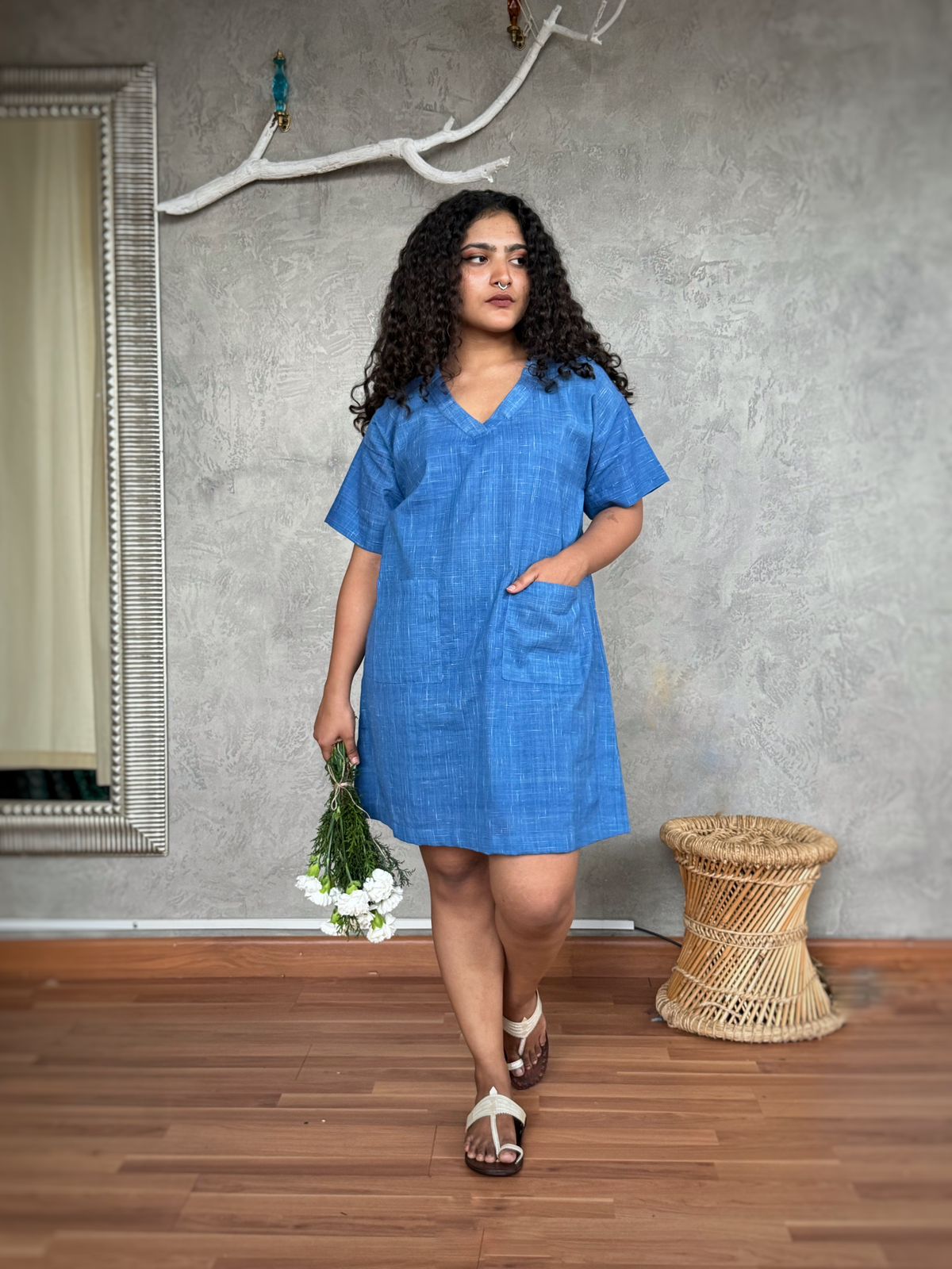 BLUE MUNDU SHORT DRESS