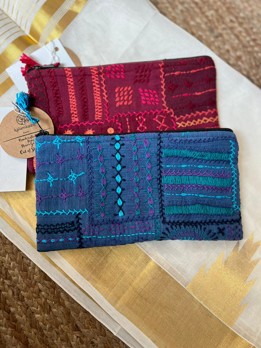 LAMBANI WOMEN EMBROIDERED POUCH