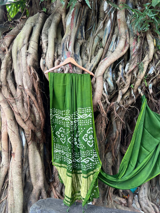 MODAL SILK BANDINI _OLIVE GREEN