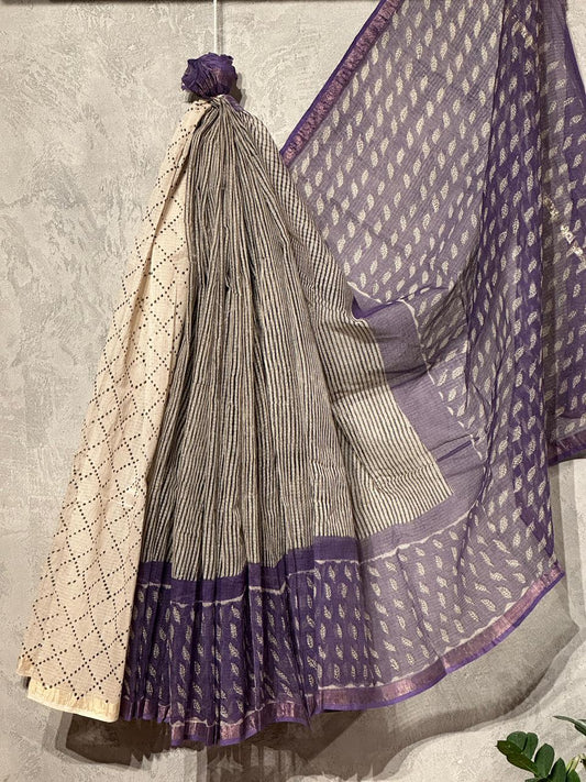 HAND BLOCK PRINTED KOTA SAREE