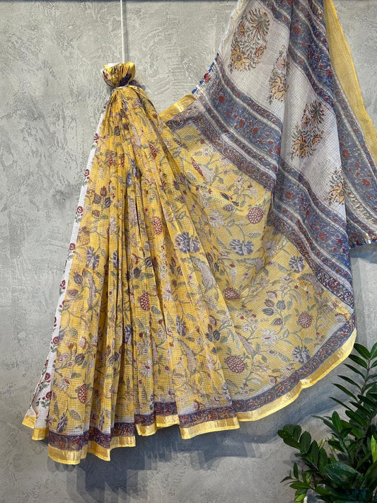 HAND BLOCK PRINTED KOTA SAREE