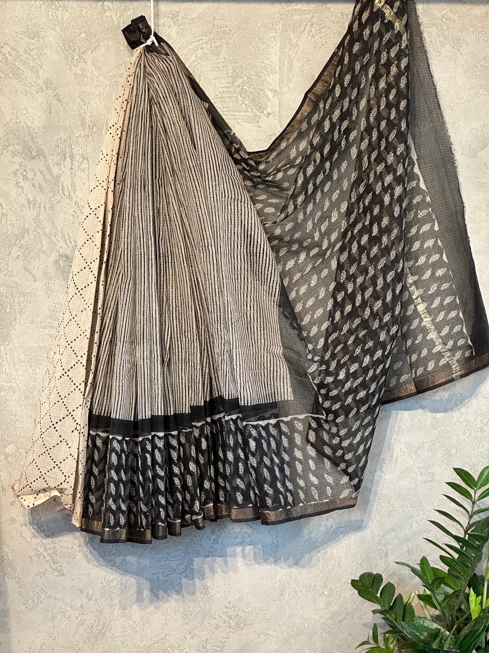 HAND BLOCK PRINTED KOTA SAREE