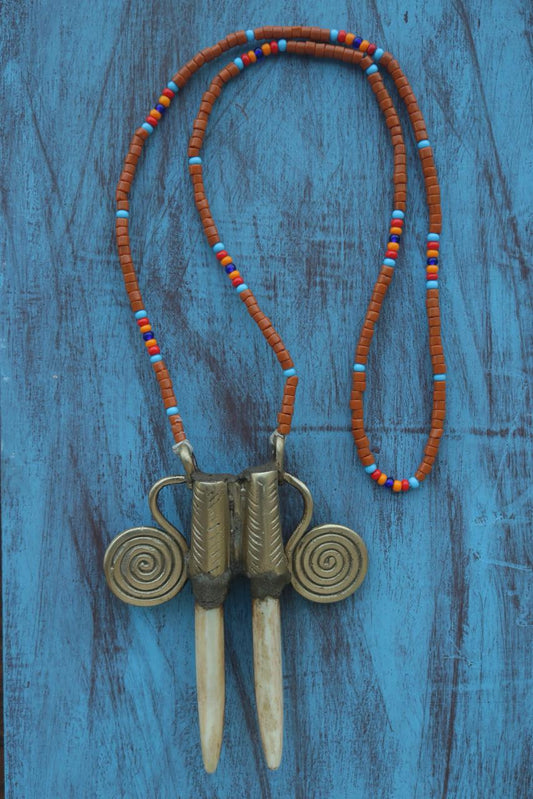 NAGA HORN PENDENT NECKLACE