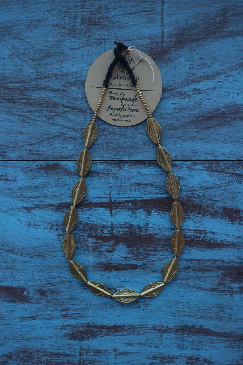 LEAF BEAD BRASS NECKPIECE