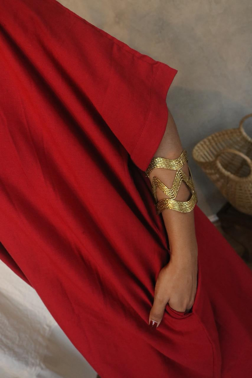 COTTON LINEN KAFTAN
