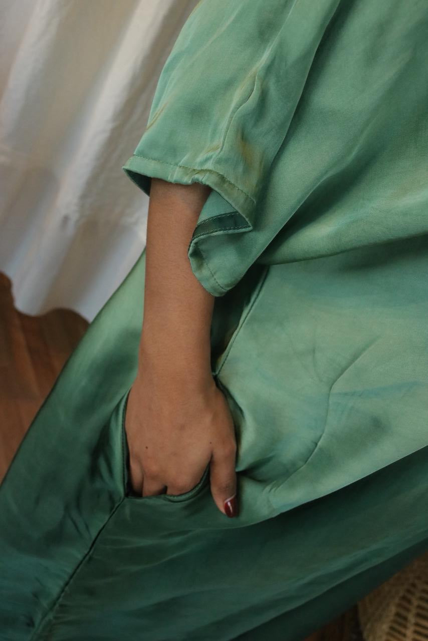 OMBRE DYED MODAL SILK KAFTAN