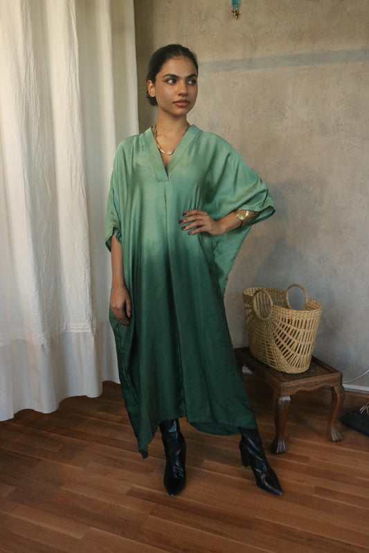 OMBRE DYED MODAL SILK KAFTAN