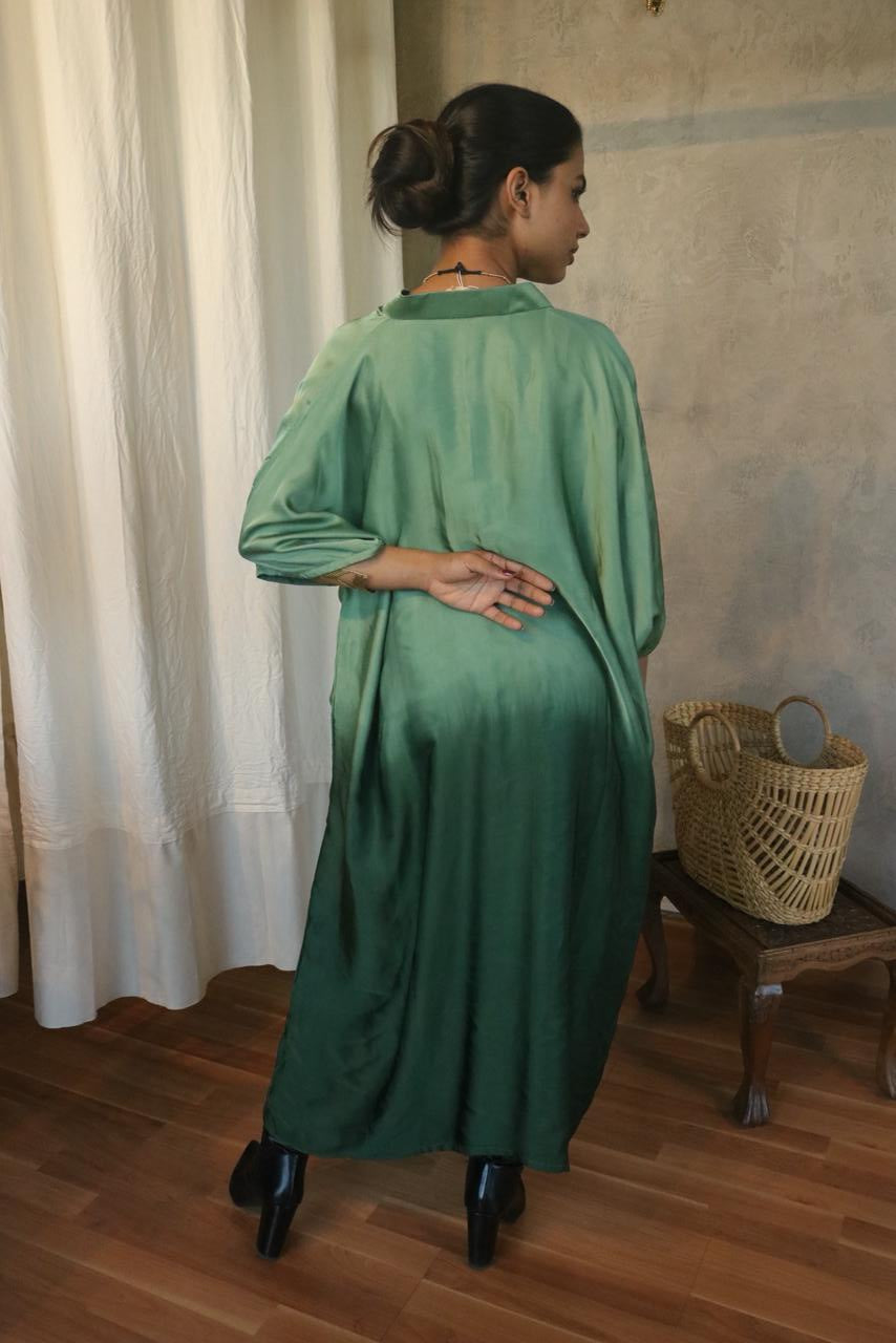 OMBRE DYED MODAL SILK KAFTAN
