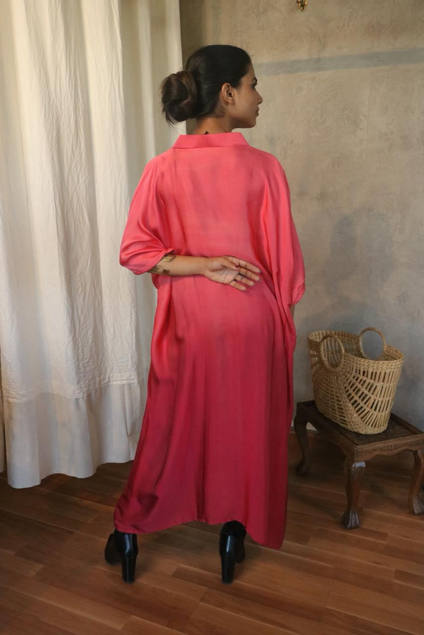 OMBRE DYED MODAL SILK KAFTAN