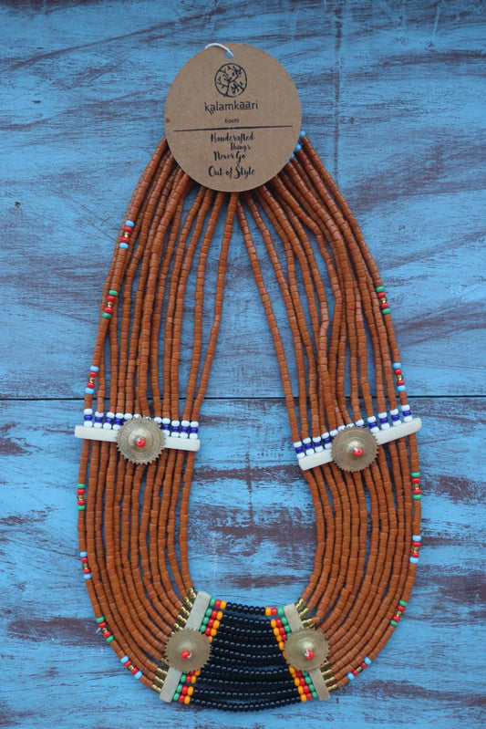 HEISHI BEAD NAGA TRIBAL NECKLACE