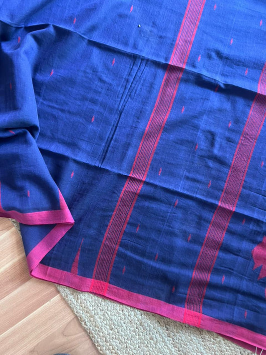 Bengal jamdani Saree _BLUE