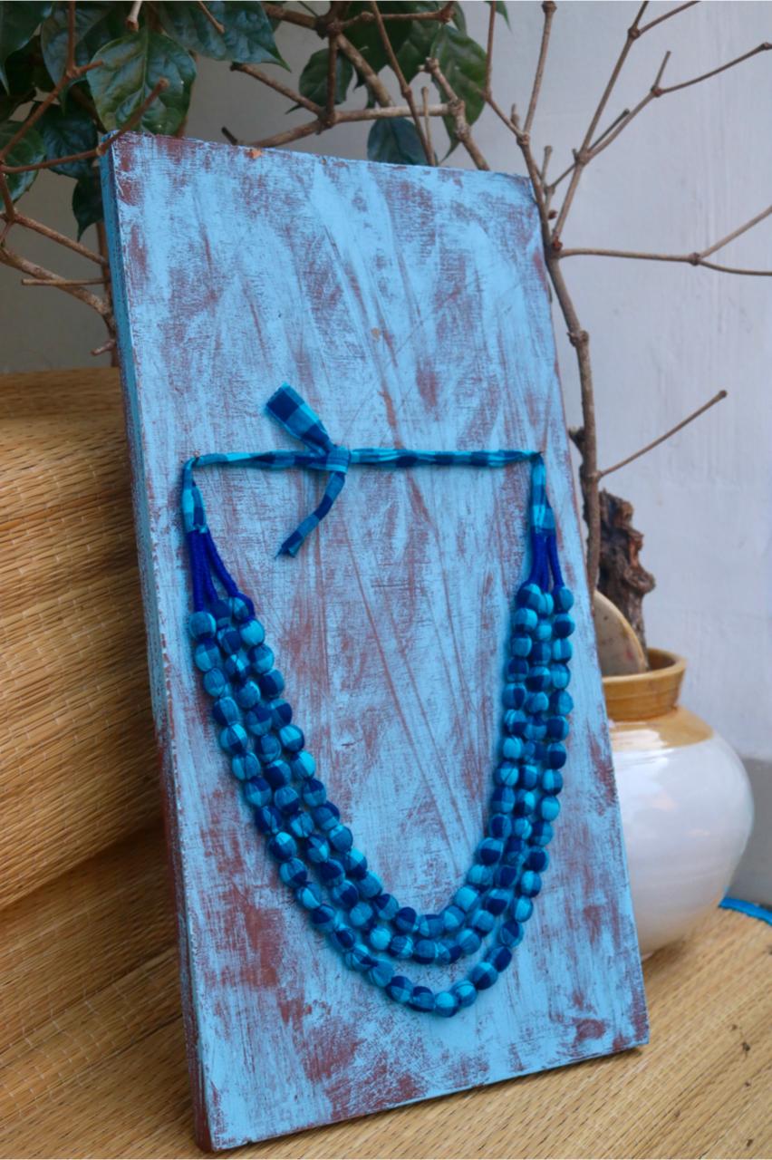 3 LAYER BEADED FABRIC MAALA