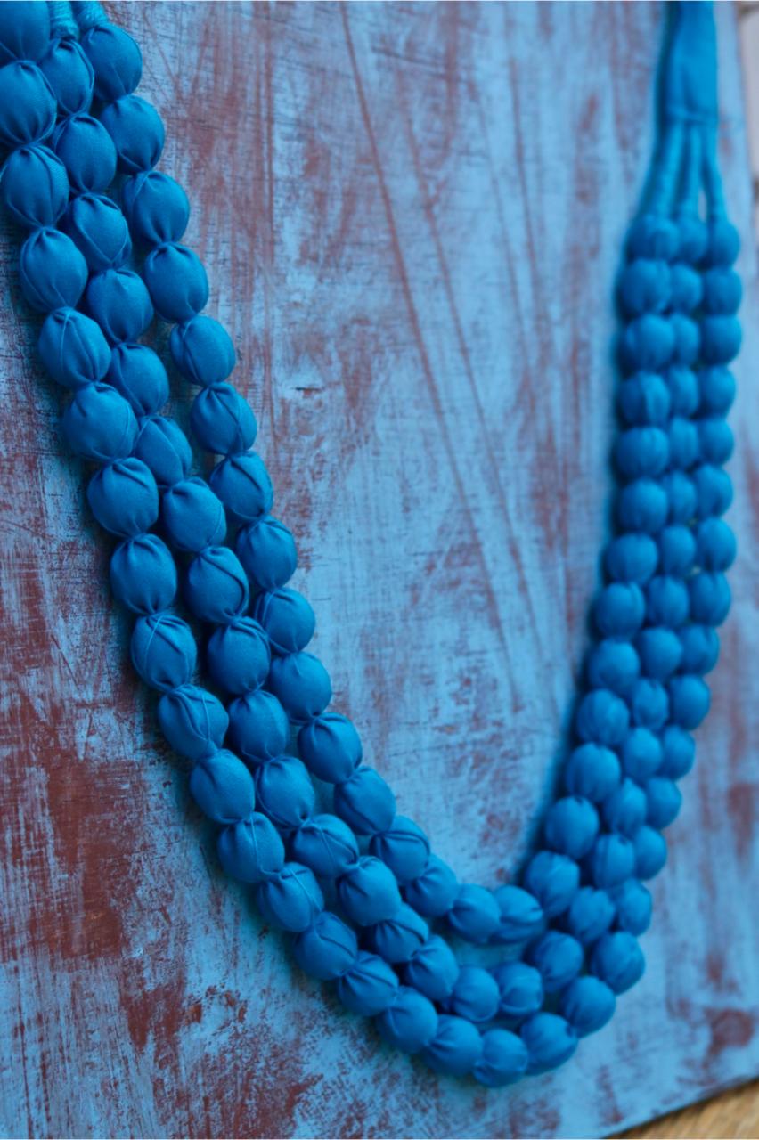 3 LAYER BEADED FABRIC MAALA