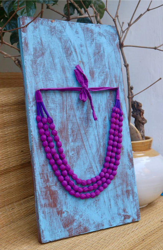 3 LAYER BEADED FABRIC MAALA