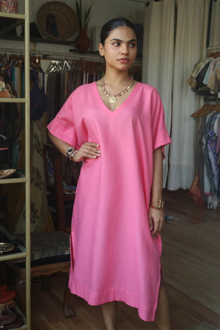 COTTON LINEN KAFTAN