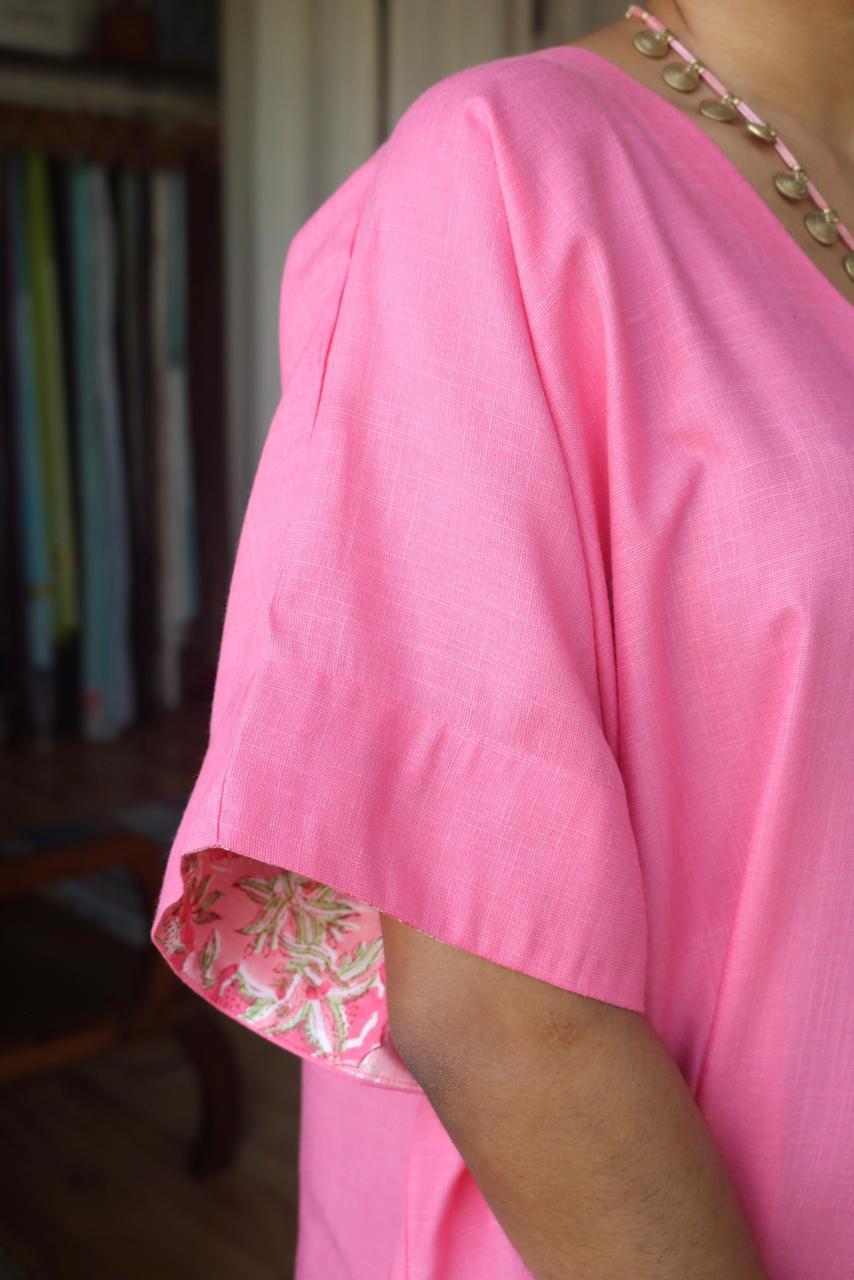 COTTON LINEN KAFTAN