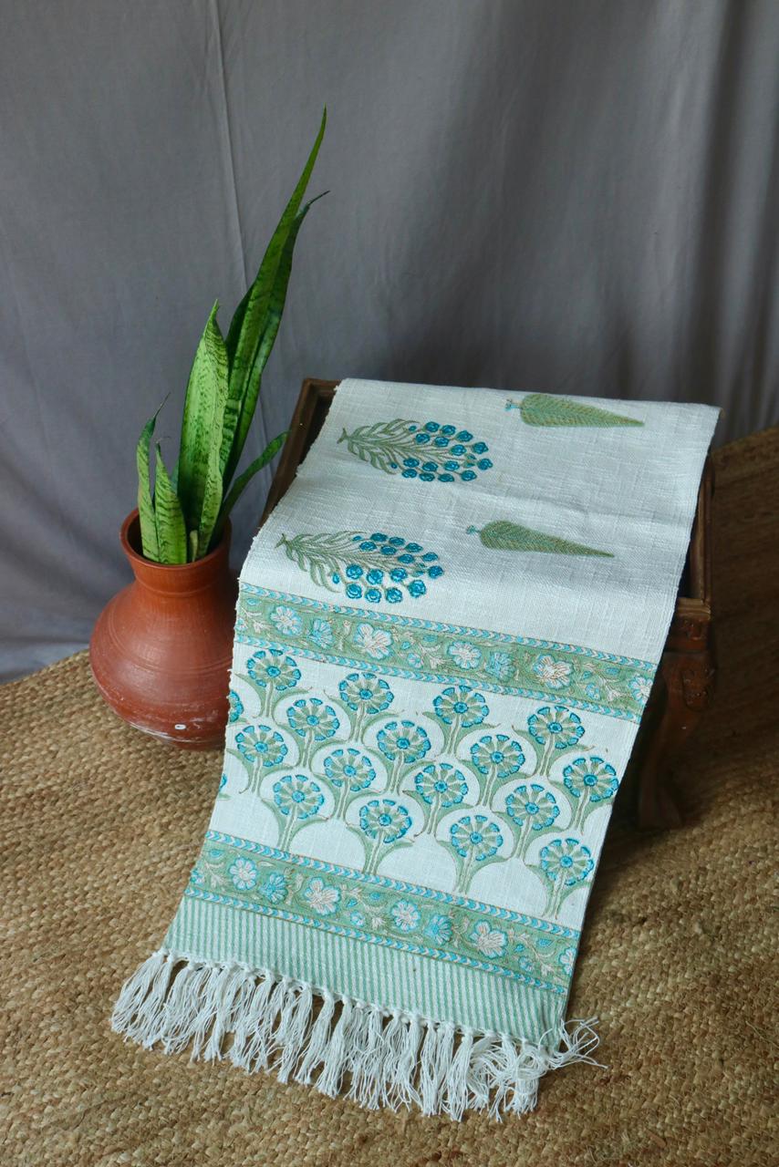 Blockprinted Table Runner-cotton