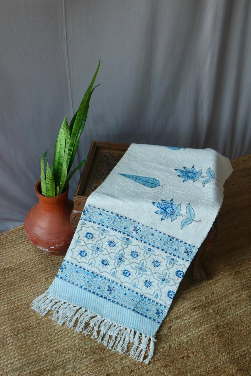Blockprinted Table Runner-cotton
